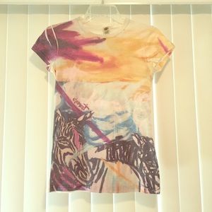 Element Zebra Paint Graphic Tee